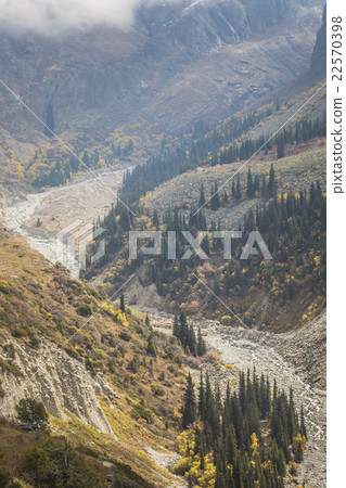 The panorama of mountain landscape of Ala-Archa 22570398