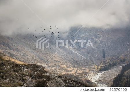 The panorama of mountain landscape of Ala-Archa The panorama of mountain landscape of Ala-Archa 22570400