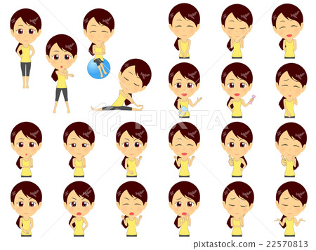 Fitness female set (Seven three ponytail) Fitness female set (Seven three ponytail) 22570813