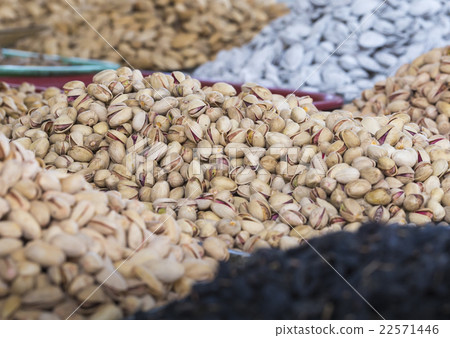 Spices and vegetables at local bazaar in Osh. 22571446