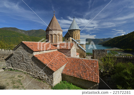 Ananuri architecture complex amoung nature 22572281