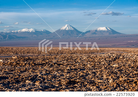 Volcanoes Licancabur and Juriques of Cordillera 22573920