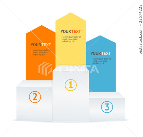 Pedestal Option Banner. Vector Pedestal Option Banner. Vector 22574225