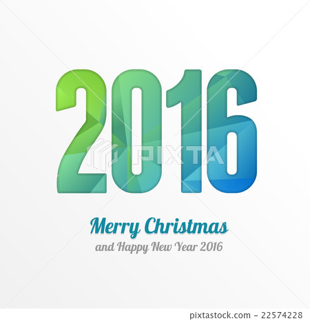 Happy New Year 2016 Colorful Greeting Card. Vector Happy New Year 2016 Colorful Greeting Card. Vector 22574228