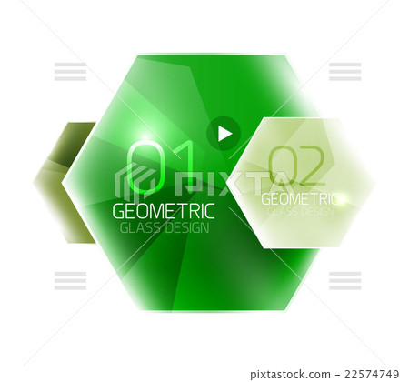 Hexagon option infographics - Stock Illustration [22574749] - PIXTA