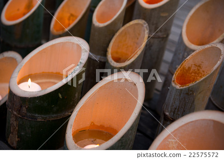 Bamboo lantern evening 22575572