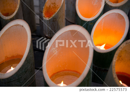 Bamboo lantern evening 22575573