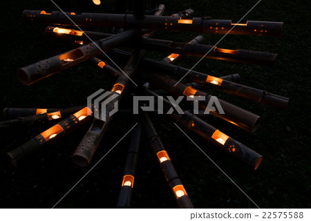 竹燈籠晚上 22575588