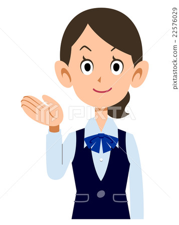 穿制服的女性上班族將指導 穿制服的女性上班族將指導 22576029