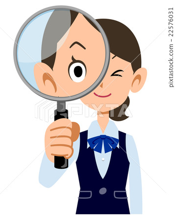 穿有放大鏡的女性僱員制服手錶 穿有放大鏡的女性僱員制服手錶 22576031