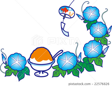 Morning glory and shaved ice mango wind chimes summer 22576826