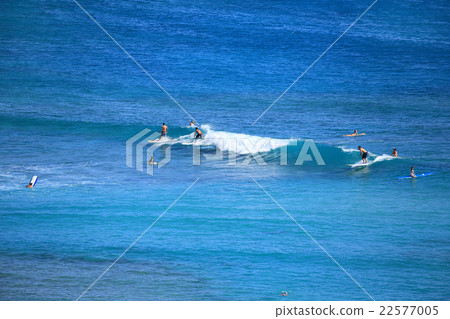 Hawaii surfing blue sea 22577005