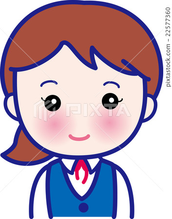 Reception desk clerical worker woman 22577360