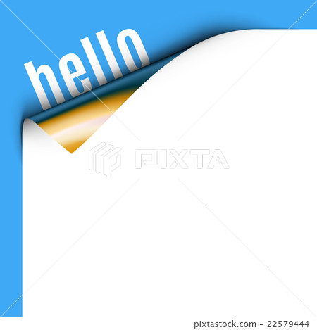 Curled White Paper Corner  22579444