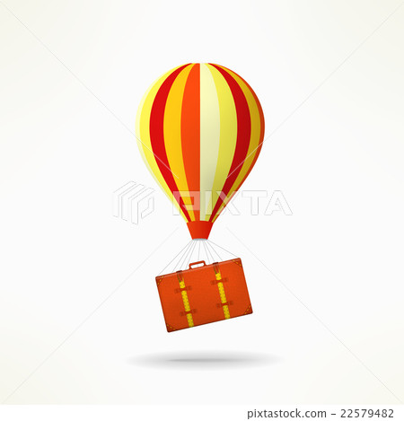 Travel case with balloon. Mooving and travelling 22579482