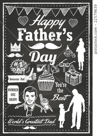 Hand Drawn of Father's Day Icons Hand Drawn of Father's Day Icons 22579639