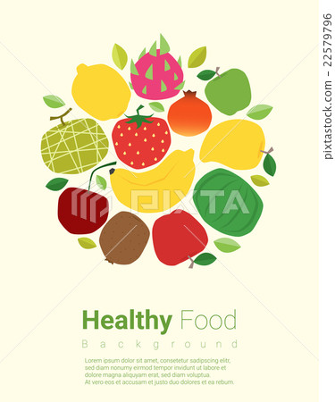 Healthy food background with fruits Healthy food background with fruits 22579796