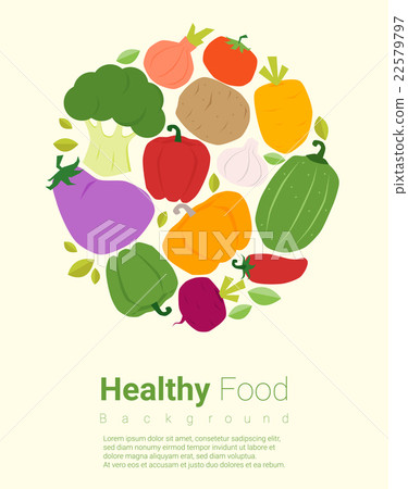 Healthy food background with vegetable 2 22579797