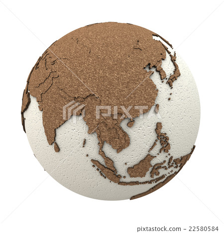 Southeast Asia on light Earth Southeast Asia on light Earth 22580584