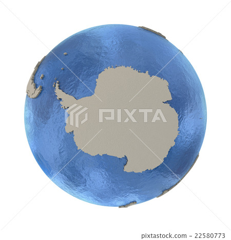 Antarctica on model of planet Earth 22580773