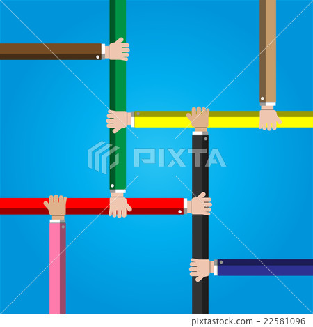 Businessman joining hands together Businessman joining hands together 22581096