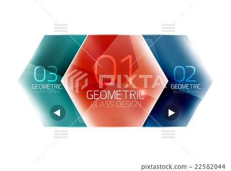 Hexagon option infographics - Stock Illustration [22582044] - PIXTA