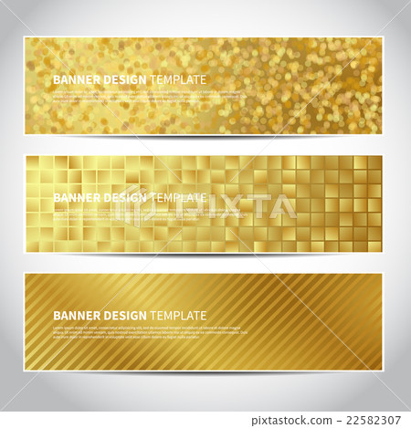gold banners - Stock Illustration [22582307] - PIXTA