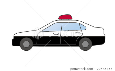 Normal car police car color - Stock Illustration [22583437] - PIXTA