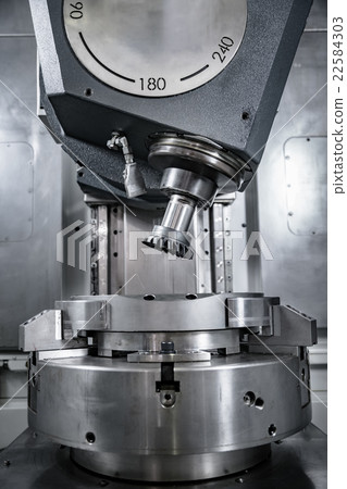 Metalworking CNC milling machine. Metalworking CNC milling machine. 22584303