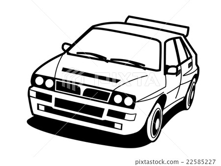 Sports car black and white Sports car black and white 22585227