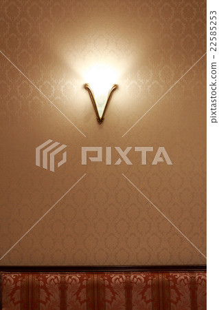 Western-style lamp and wall Western-style lamp and wall 22585253