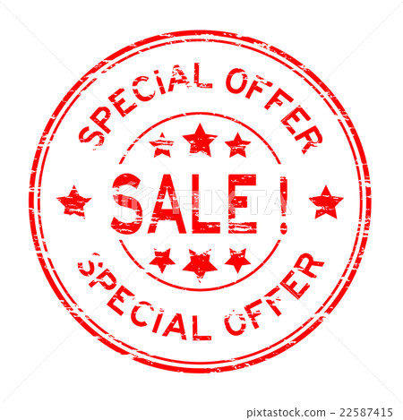 Grunge sale special offer stamp 22587415