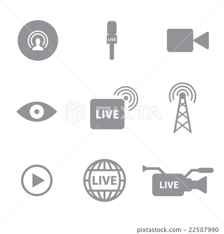 Set of  live  technology icons concept 22587990