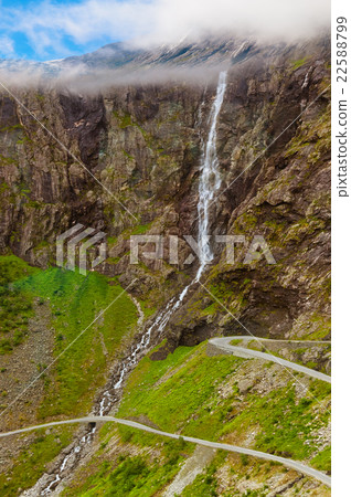 Stigfossen waterfall and Troll's Path - Norway 22588799
