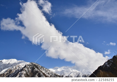 從巴基斯坦Tarsin向Nanga Parbat徒步旅行的視圖一座美麗的山 22589255