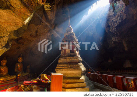 Sun beam in cave at Khao Luang Sun beam in cave at Khao Luang 22590735