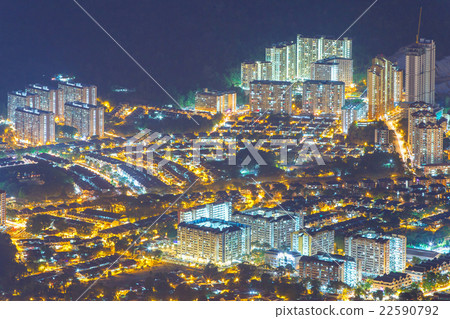 Top view of Georgetown, capital of Penang Island Top view of Georgetown, capital of Penang Island 22590792