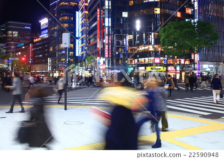 銀座Sekiyabashi交叉點的圖像 22590948