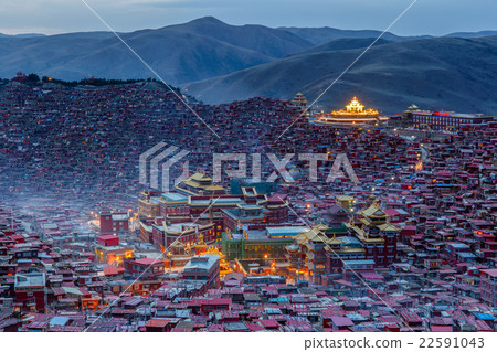 Top view monastery at Larung gar 22591043