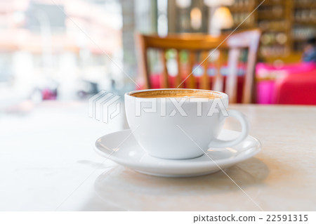 Latte Coffee art on the table 22591315