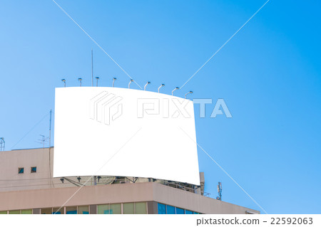 Blank billboard in city Blank billboard in city 22592063