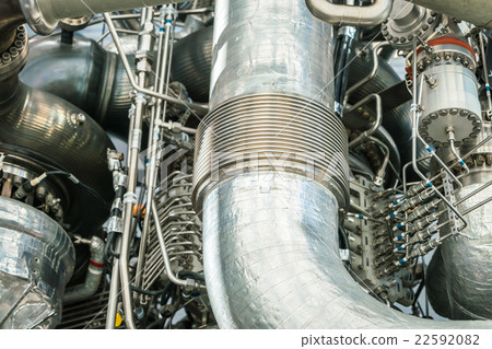 Closeup of space engine 22592082
