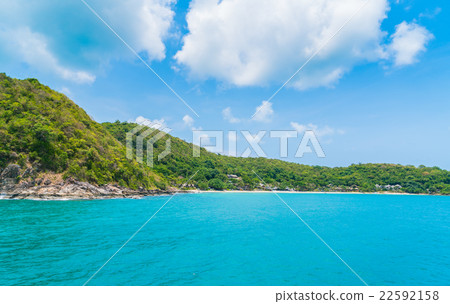 Tropical island with beach Tropical island with beach 22592158