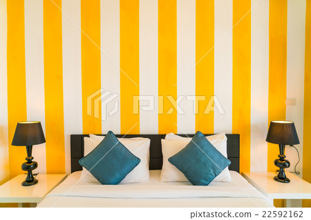 Comfortable pillows and bed Comfortable pillows and bed 22592162