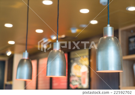 light in coffee shop 22592702