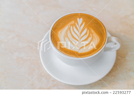 Latte Coffee art on the table 22593277