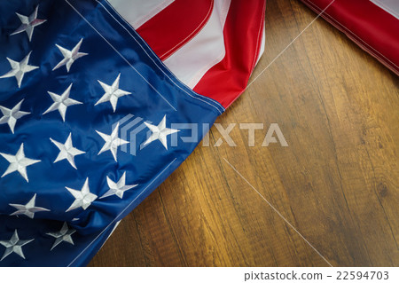 American flag on wood background American flag on wood background 22594703