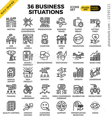 Business situation icons 22595121