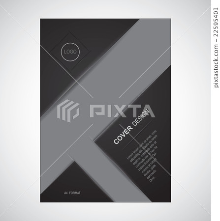 Geometric cover design in black colour Geometric cover design in black colour 22595401