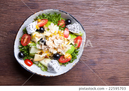 fruit salad in the bowl fruit salad in the bowl 22595703